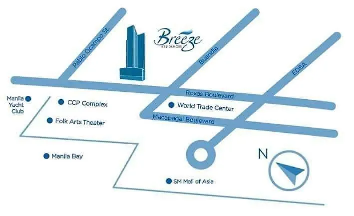 1Br Deluxe At Breeze Residences Manila Bay Sunset View Near Moa Pasay